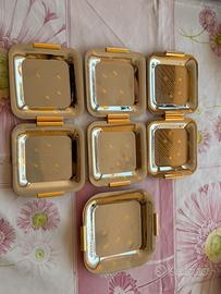 7 Vassoietti Inoxbeck OB Line Acciaio Oro