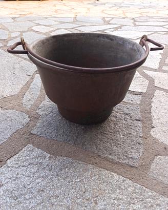 Paiolo in rame antico