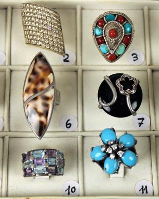 Anelli " Vintage " in argento ( 1° serie)