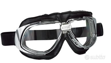 OCCHIALI VINTAGE MOTO CAFE RACER CUSTOM CROMATO