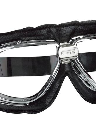 OCCHIALI VINTAGE MOTO CAFE RACER CUSTOM CROMATO