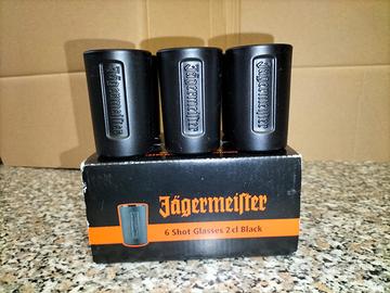 Set Completo 6 Bicchieri Shot Liquore Jagermeister