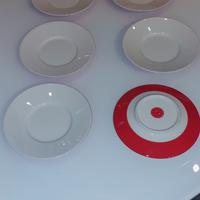 Driadr piattini serie Victoria porcellana 