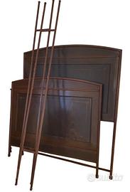 Letto a bandoni in ferro battuto fin '800/pri '900