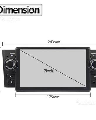 Navigatore FIAT GRAND PUNTO hd touch 6,2 CARPLAY