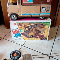 Mattel Big Jim Roulotte Con Barca Vintage