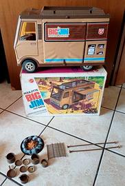 Mattel Big Jim Roulotte Con Barca Vintage