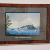 Quadretto con stampa di Napoli 