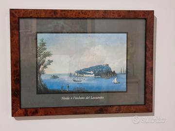 Quadretto con stampa di Napoli 