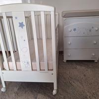 Lettino con Cassettiera fasciatoio Foppapedretti