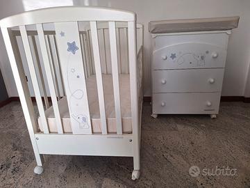 Lettino con Cassettiera fasciatoio Foppapedretti