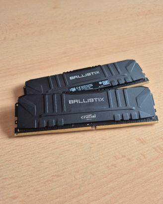 RAM Crucial Ballistix 16GB (2x8GB) DDR4 3600MHz