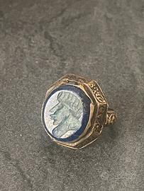 Anello Sigillo con cameo in Lapislazzuli