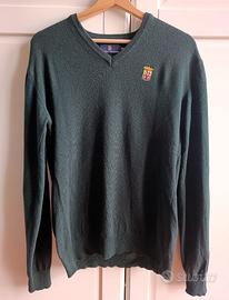 Maglione invernale Marina Militare verde scollo V