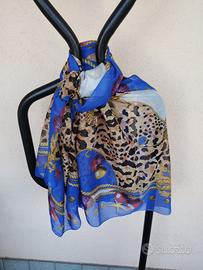 Foulard Grande Fantasia Marina & Leopardata