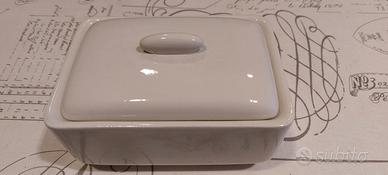 Burriera con coperchio ceramica Pozzi