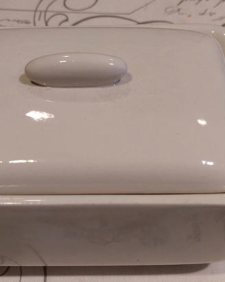 Burriera con coperchio ceramica Pozzi