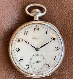 Longines da tasca cassa argento.