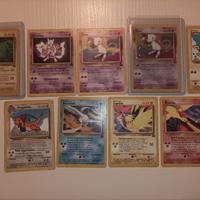 Lotto carte Pokemon Vintage PROMO 