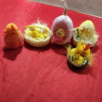 set 5 decorazioni pasquali 