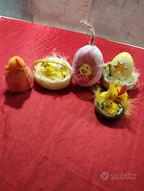 set 5 decorazioni pasquali 
