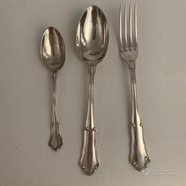 2 posate argento antiche da insalata +un cucchiaio