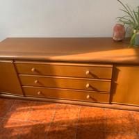 Comò e due comodini legno