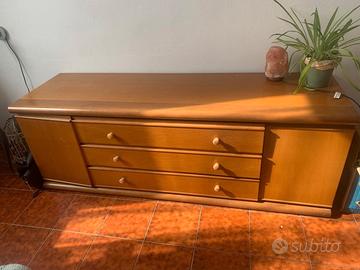 Comò e due comodini legno