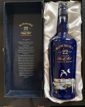 Bowmore 22 Single Malt blue ceramic