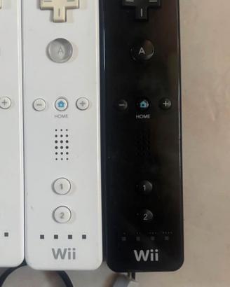 Nintendo Wii - Coppia Controller Nero e Bianco