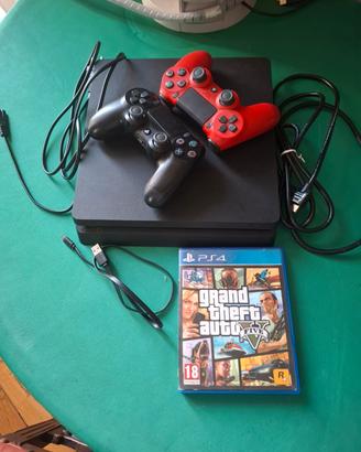 PS4 slim + 2 Joystick+ GTA V