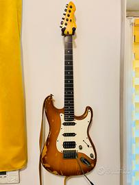 Chitarra Elettrica Strat Style HSS Relic EMG