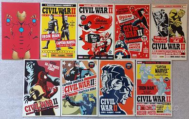 9 FUMETTI CIVIL WAR 2 II TUTTI EDIZ COVER VARIANT