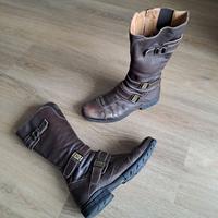 Stivali Nero Giardini in vera pelle, 37 piede25cm