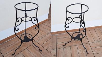 Portavaso in ferro battuto - altezza cm 74