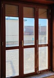 Infissi Alluminio effetto legno NOCE