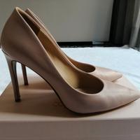 Décolleté Contigo n 39 rosa talco nude nappa cuoio