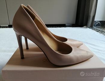 Décolleté Contigo n 39 rosa talco nude nappa cuoio