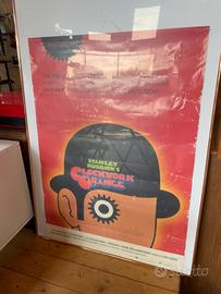 Poster Locandina Arancia Meccanica Kubrick Vintage