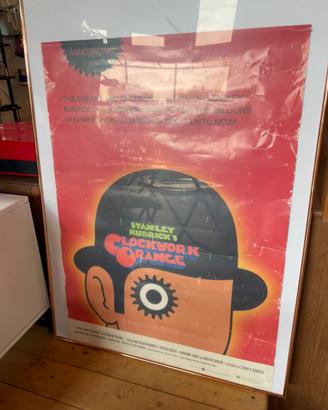 Poster Locandina Arancia Meccanica Kubrick Vintage