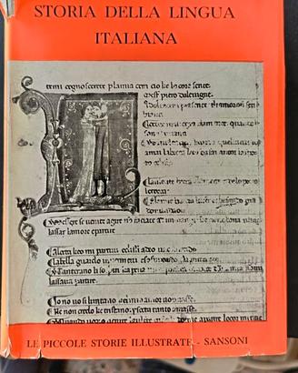 Storia della lingua italiana Migliorini Sansoni