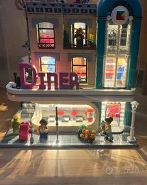 Set Lego Diner 10260 con illuminazione Led
