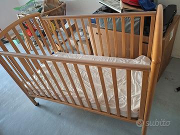 Lettino neonato/bambino in legno (stile Pali) comp