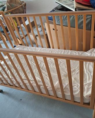 Lettino neonato/bambino in legno (stile Pali) comp