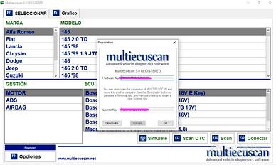 Diagnosi Fiat Jeep Alfa Romeo Multiecuscan 5.0