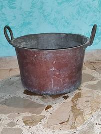 Pentolone in rame antico