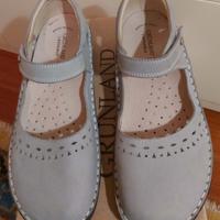 Scarpina Grunland in pelle grigia