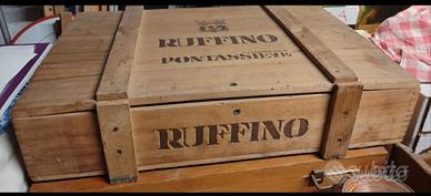 Cassetta legno Vini Ruffino Pontassieve 