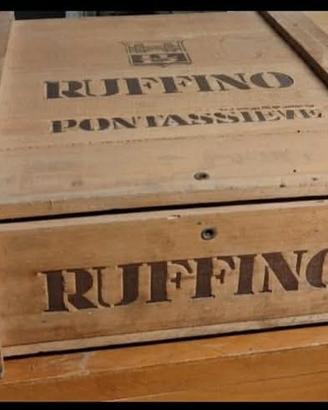 Cassetta legno Vini Ruffino Pontassieve 