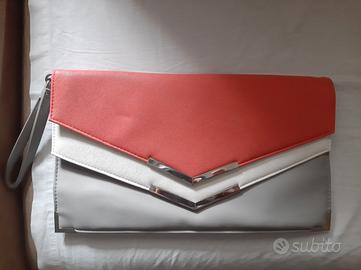 Pochette corallo borsetta a mano